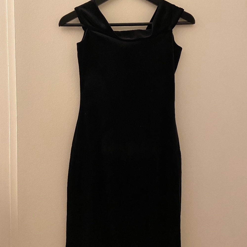 French Connection Off The Shoulder velvet dress